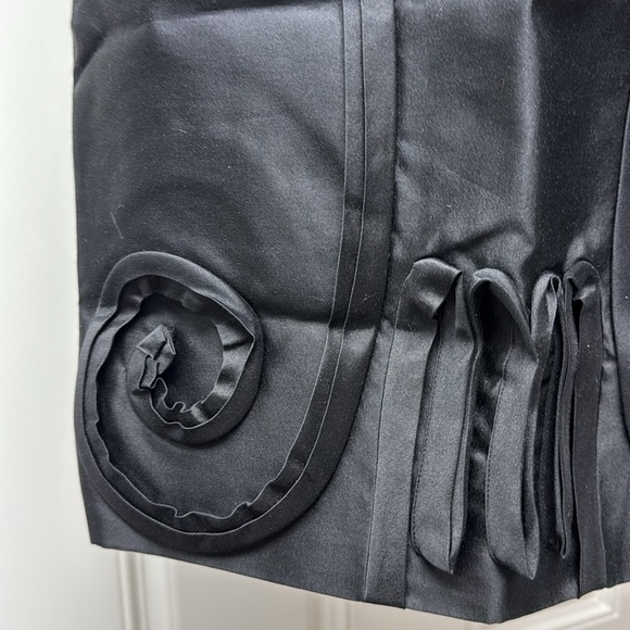 Anthropologie LEIFSDOTTIR Black Onyx Strapless Dress - Picture 9 of 12